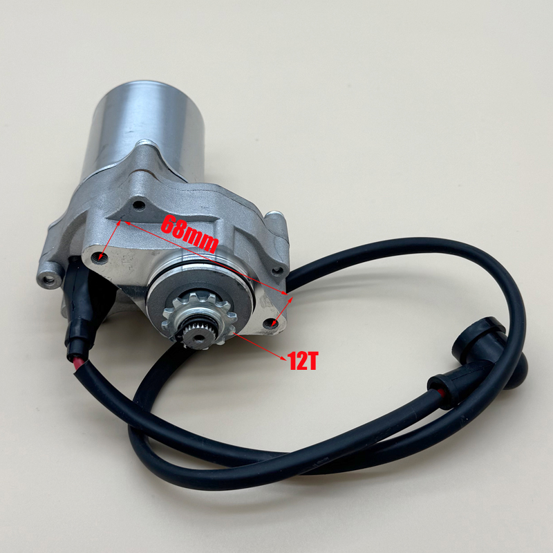 12V Motorcycle Starter Motor 2 Bolt Lower Mount 12T For 50cc 70cc 90cc 110cc Roketa Sunl Chinese Atv Quad Pit Bike