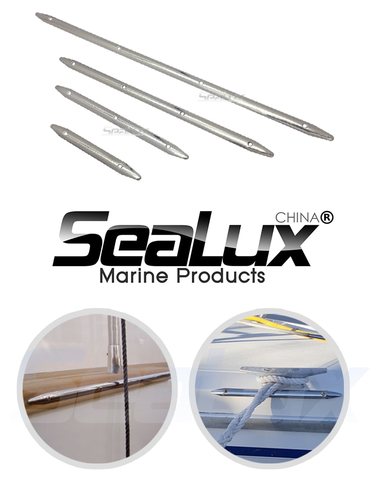 Sealux Rub strake Protection Deck Hardware Large Stainless steel 316 for Marine accessory