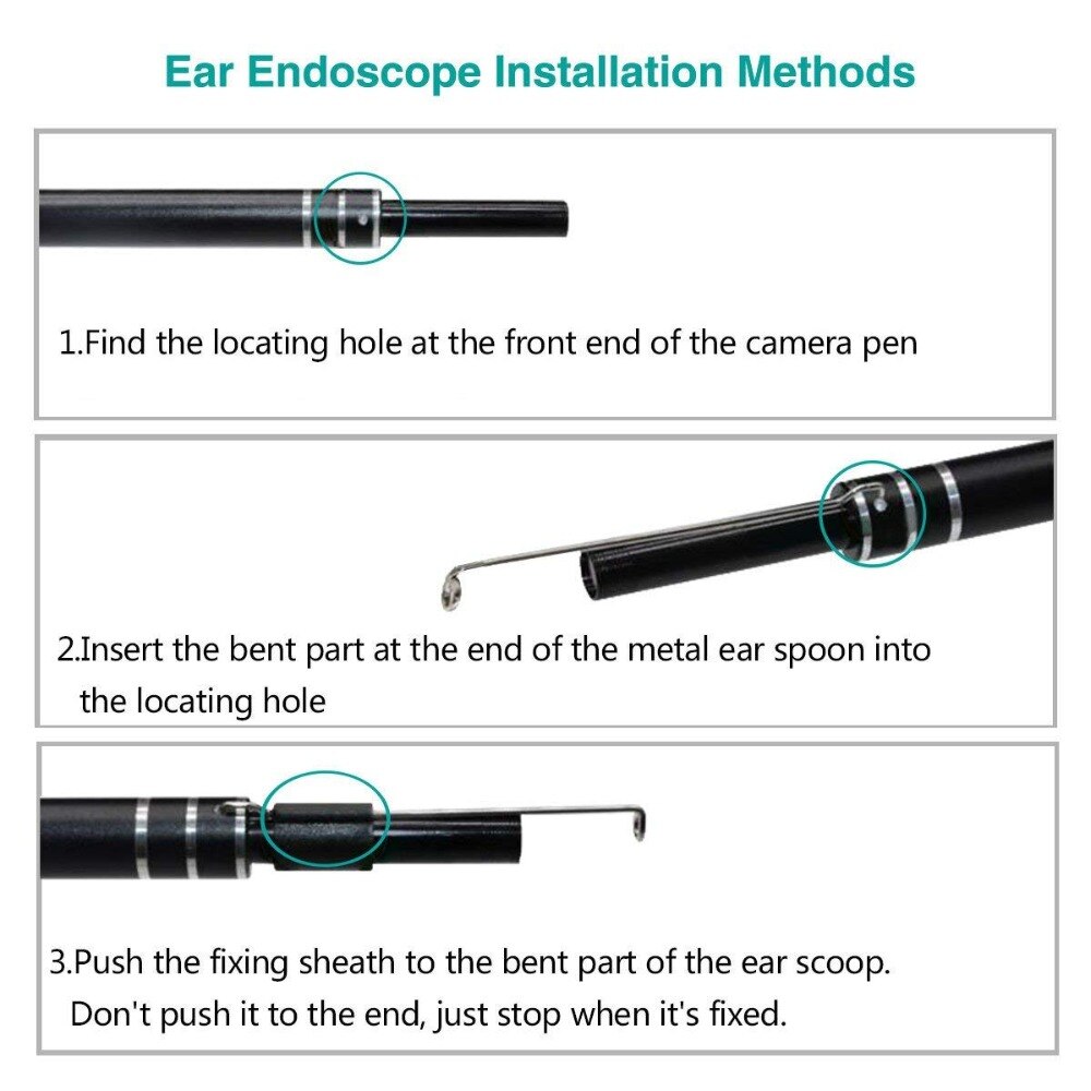 USB Ear Cleaning Endoscope HD Visual Ear Spoon Multifunctional Earpick With Mini Camera Ear Health Care Cleaner ear wax removal