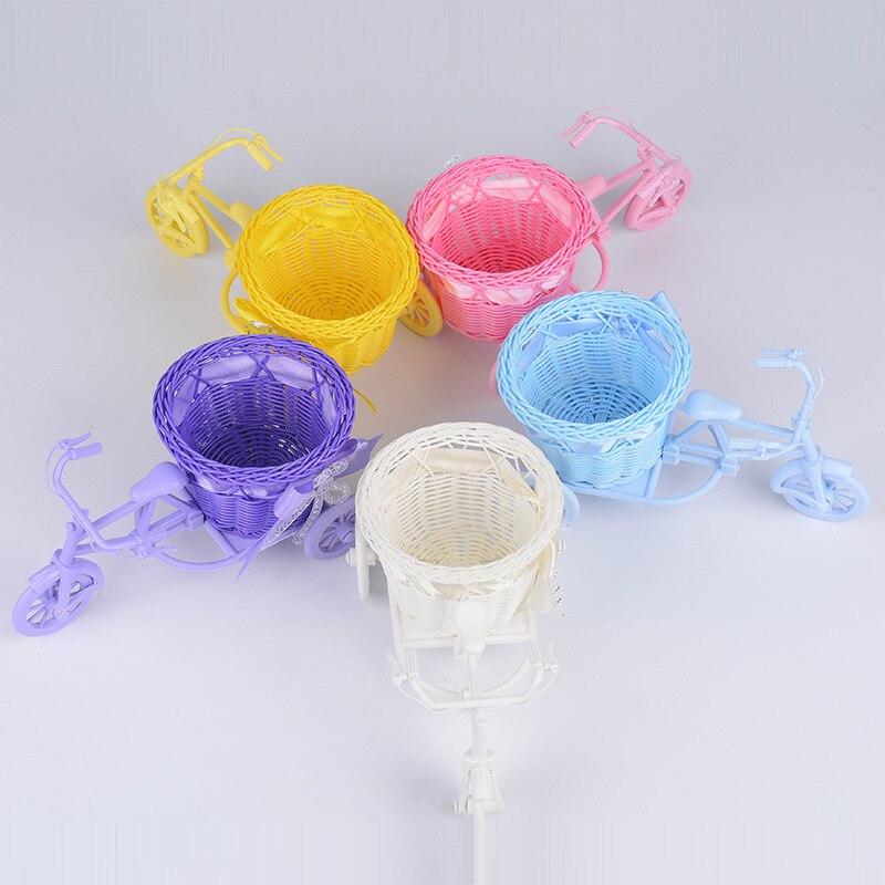 Cesta de flores, triciclo de bicicleta decorativa de estilo nórdico, macetas para contenedor de flores, plantas, casa, decoración de bodas, cesta de flores