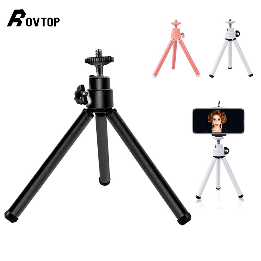 Draagbare Flexibele Tripod Stand Mobiele Telefoon Uitschuifbare Monopod Selfie Stabilizer Stand Voor Mini Camera Met Telefoon Clip Houder