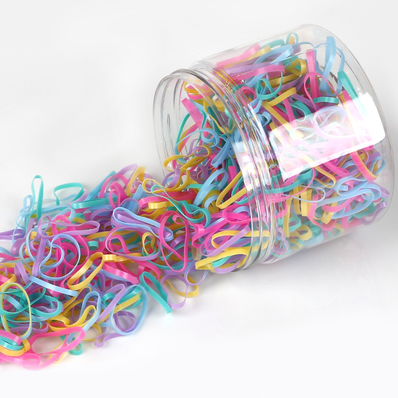 500pcs/bag Child Baby Braider for Hair TPU Disposable Elastics Hair Bands Girls Ponytail Holder Rubber Bands Hair Styling Tool: mix5