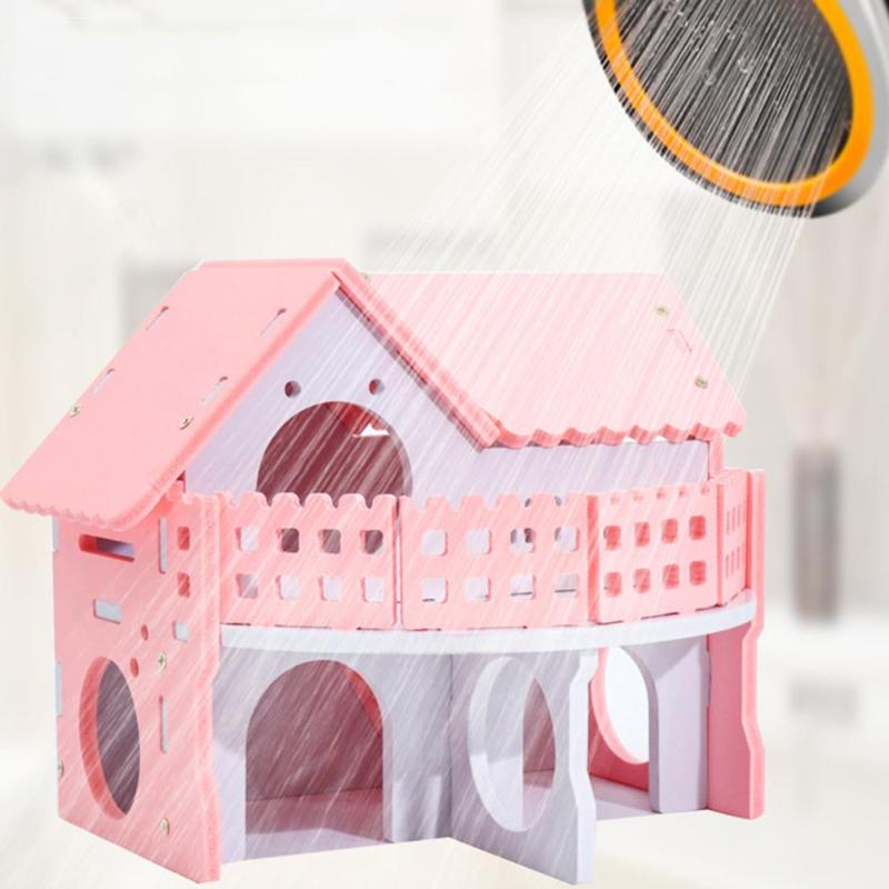 Maison pour hamster, nid, maison de couchage, fournitures en bois, mignon, mini, petit animal, lapin, hérisson, animal de compagnie, cabane en rondins