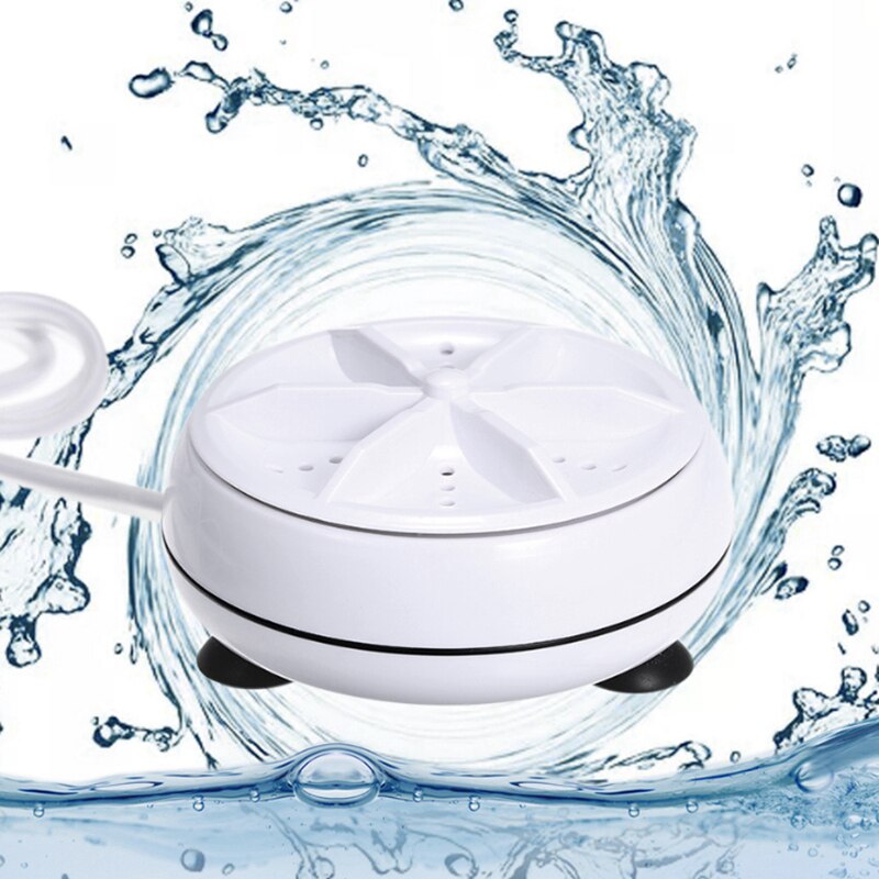 Mini Washing Machine Portable Personal Rotary Turbo Washing Machine for Family Travel US Plug