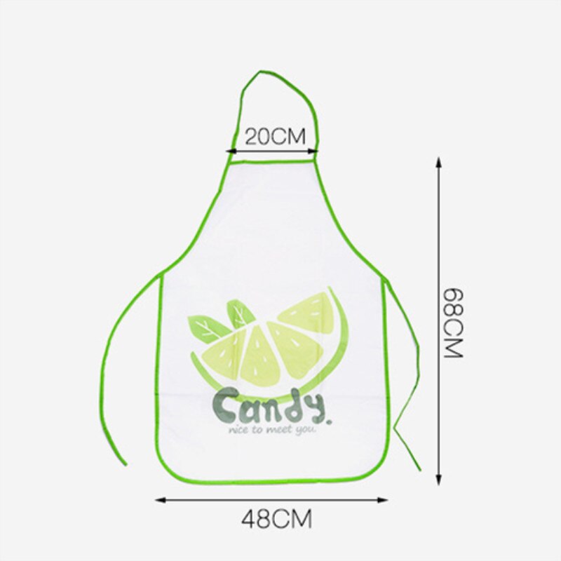 Cartoon fruit PVC Waterproof Apron Kitchen Restaurant Cooking Bib Aprons for Chef Butcher BBQ Baking Catering Pub Kids funny bib