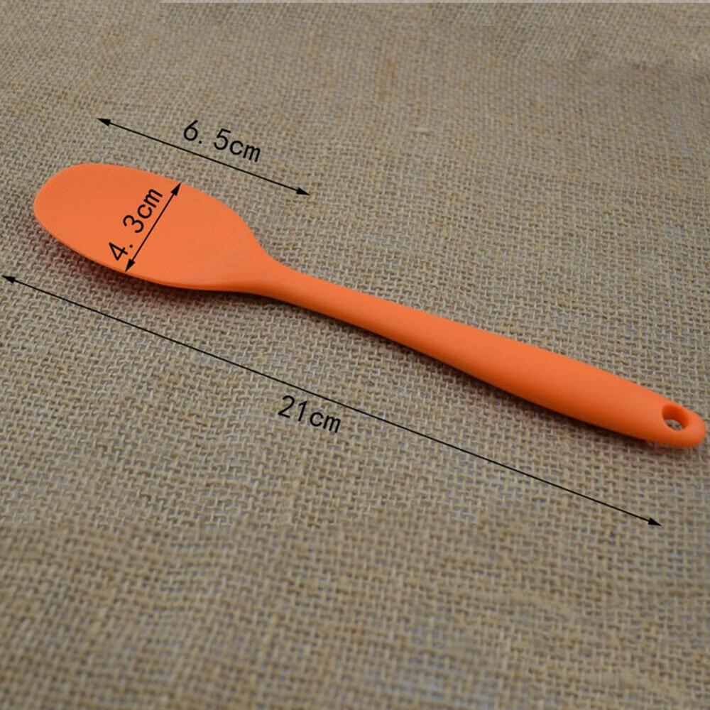 Utensilios de cocina de grado alimenticio, cuchara de sopa de mango largo de silicona, Color sólido, cubiertos de silicona, utensilios y accesorios, 5 colores