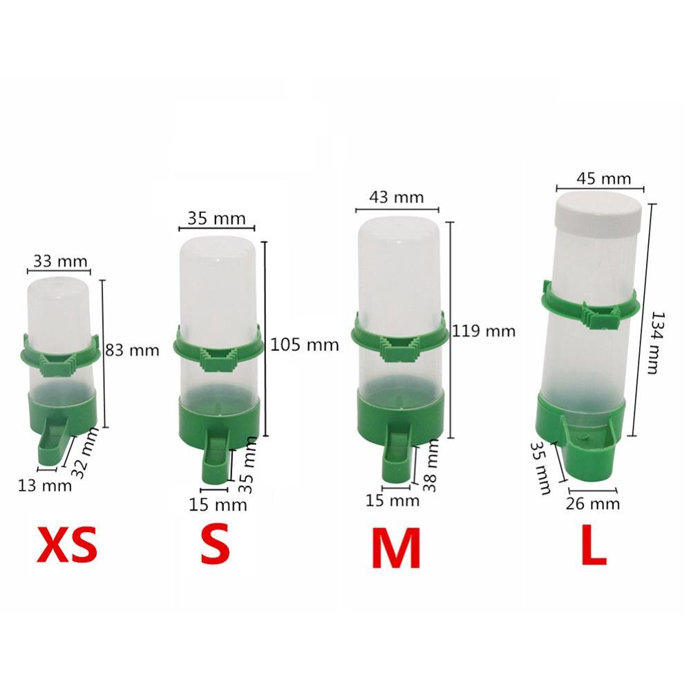 5 Sets Bird drinking fountain Feeding Cup Parrot under the feeder Bird water bowl Thrush kettle Bird appliances