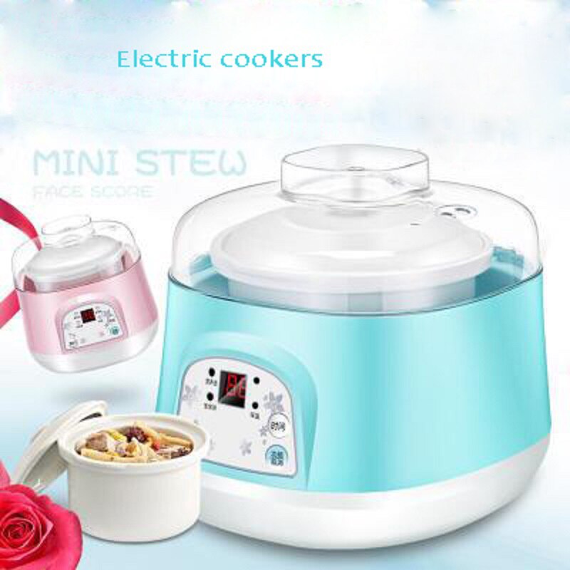 220V Electric Slow Cooker Multifunctional Food Steamer Heating Cup Pot Stainless Steel Steamer Electric Rice Cooker