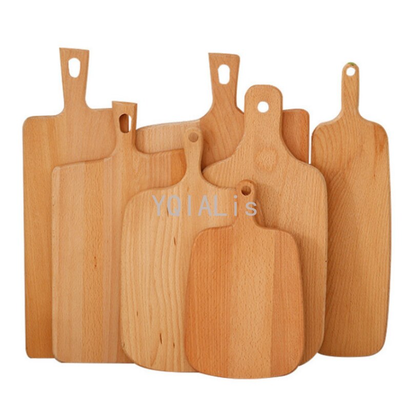 Natural 7 Size Models Wooden Food Tray Plate Sushi Pizza Plates Baking When High Pizza Plate Restaurant Home Tools Serving Plate