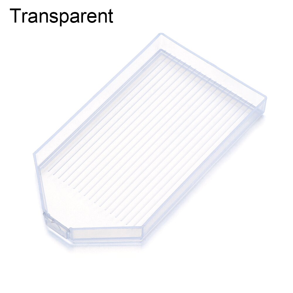 5D DIY Diamond Painting Diamond Embroidery Accessories Large Capacity Big Drill Plate Square Plastic Tray Plate: Transparent