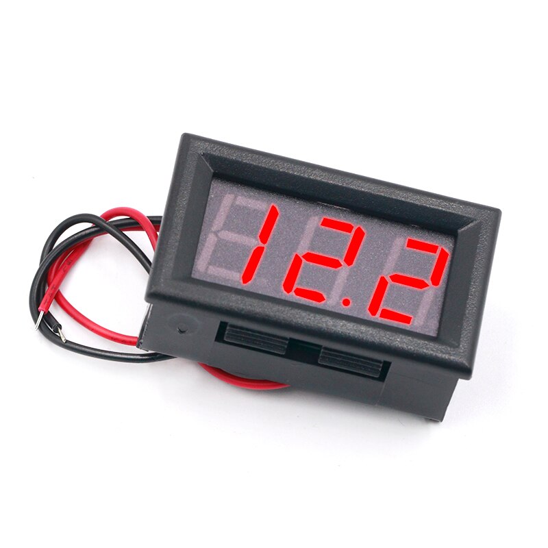 0.56 Inch Mini Red Green Blue LED Display Panel Voltage Meter Voltmeter Home Use Voltage 3 Three Digital DC 4.5V 30V 2 / 3 Wires: 2 Wires Red