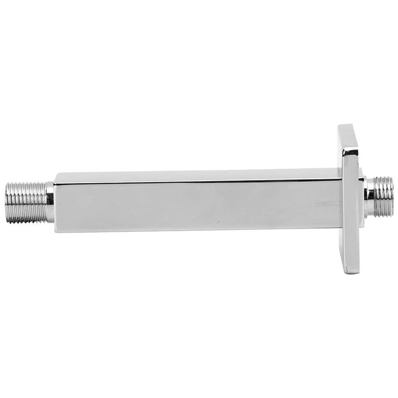 G1 / 2 Inch Shower Arm, with Thread and Flange Stainless Steel Universal Shower Wall-Mounted Right-Angle Shower Arm: Default Title