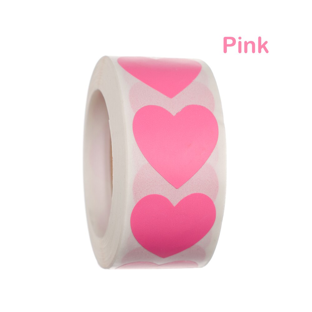 500/700Pcs/Roll Adhesive Thermal Label Sticker Paper Supermarket Price Blank Label Direct Print Waterproof Print Supplies: 500 Pcs pink