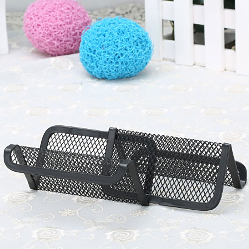 Business Cards Holder Desktop Iron Mesh Rack Rust-proof Name Card Collection Case Company Department Office Suppliy