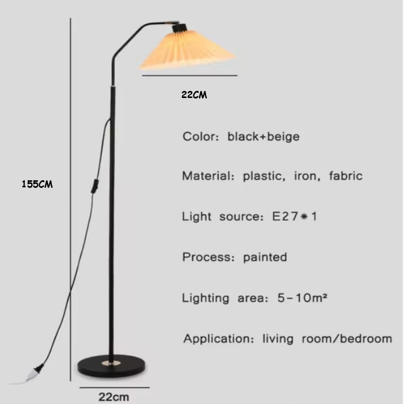 Led-gulvlampe til sofaer, udskiftelig læselampe med fleksibel svanehals, dæmpbar bord- eller gulvlampe til indendørs brug: Sort