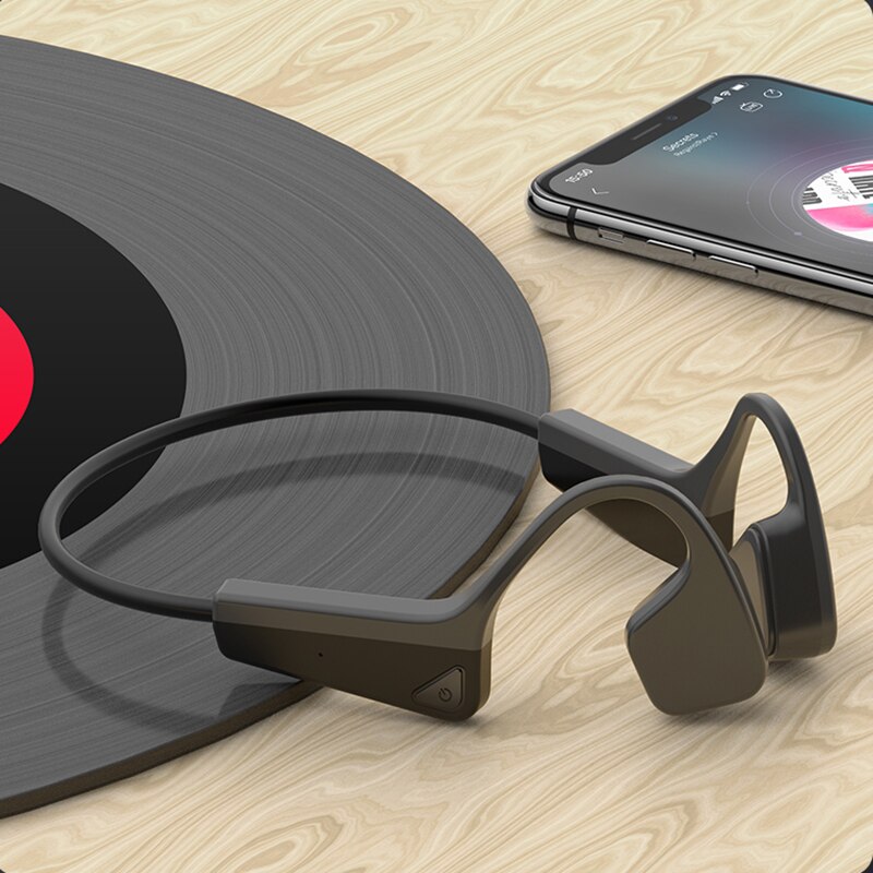 V11 Bluetooth Draadloze Lichtgewicht Beengeleiding Oortelefoon Outdoor Sport Stereo Sensing Waterdichte Headset Met Microfoon