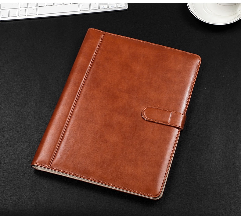 high-level A4 filing folder for documents business contract conference folder holder with notepad paper clip mobile pocket 1314A