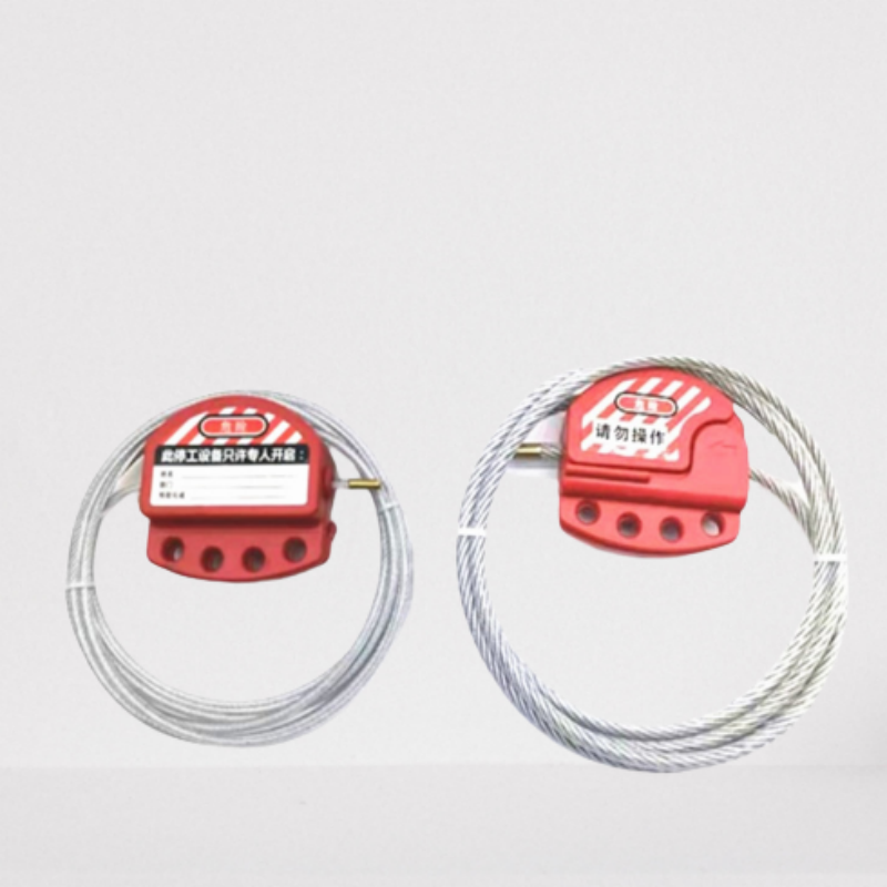 Adjustable Cable Lockout Universal Gate Valve Safety LOTO Lock Combination Security Steel Hasp Wire ABS Body 4/6mm Length 2m