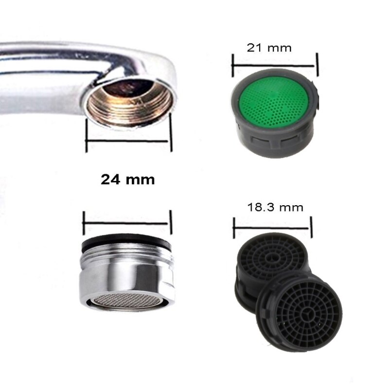 Aireador de ahorro de agua para grifo de baño, 50 unidades, Red de Caño para evitar salpicaduras, l29k