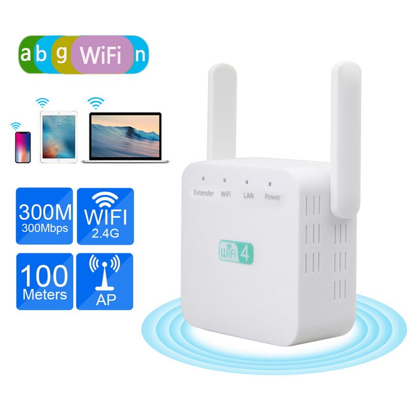 300Mbps WiFi WiFi Extender 2.4G Wireless WiFi Wifi Amplifier Long Range WiFi Signal Wi- Point