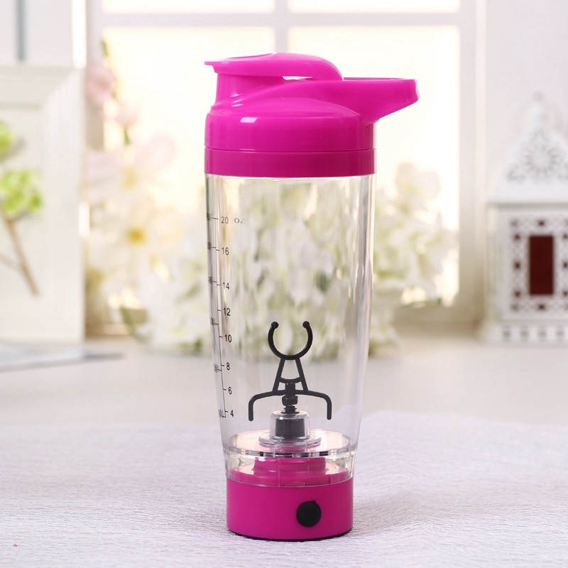 -Portable Vortex Electric Protein Shaker Mixer Bottle Detachable Cup