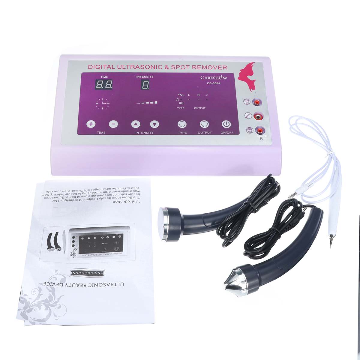 Household Ultra-micro Bubble Facial Skin Care Machine Kit Beauty Device Domestic Blackhead Pores Facial Clean Beauty Instrument: Purple US Plug Pen