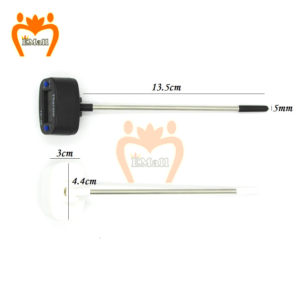 2 stk ovn kogetermometer temperaturmåler sensor test mini digital termometer rustfrit stål sonde mad kød grill kaffe