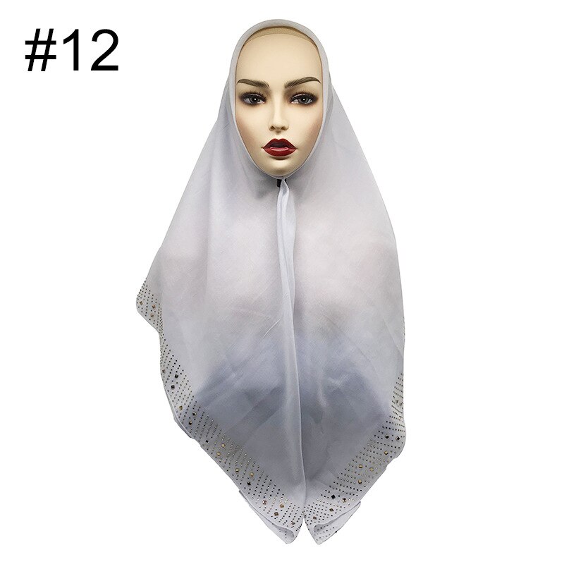 110*110cm damessjaals, effen katoenen sjaal, bufanda mujer hijab sjaal, dames hoofddoek, wikkelsjaal: 12