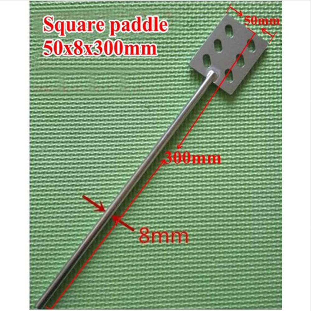 1 pcs laboratório lâmina tipo quadrado do aço inoxidável placa de pá com folha-largura 60 50 40mm mm mm, lâmina com haste de agitação impulsor