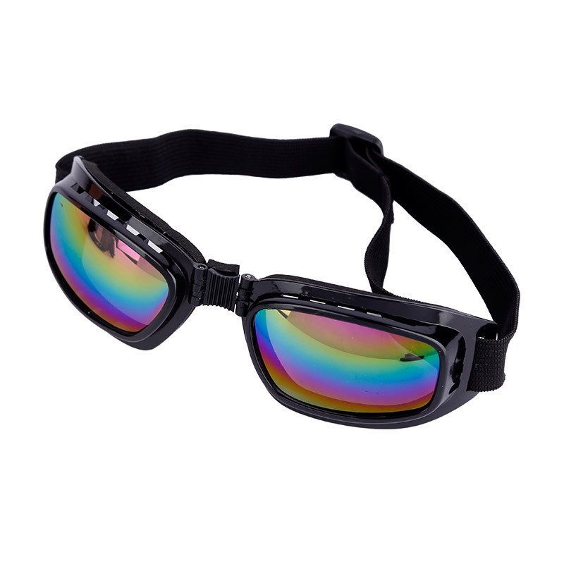3 Stück Arbeits brille draussen Einschlag Spritzwasser geschützte staub dichte Motorrads chutz brille modische faltbare Spongebob Ski brille: Schwarz