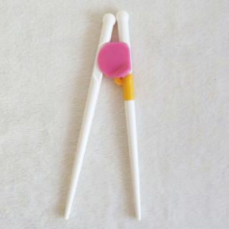 Kinderen Servies Leren Eetstokjes Brede Kop Te Klem Praktijk Eetstokjes Baby Smart Eetstokjes Training Eetstokjes: Pink