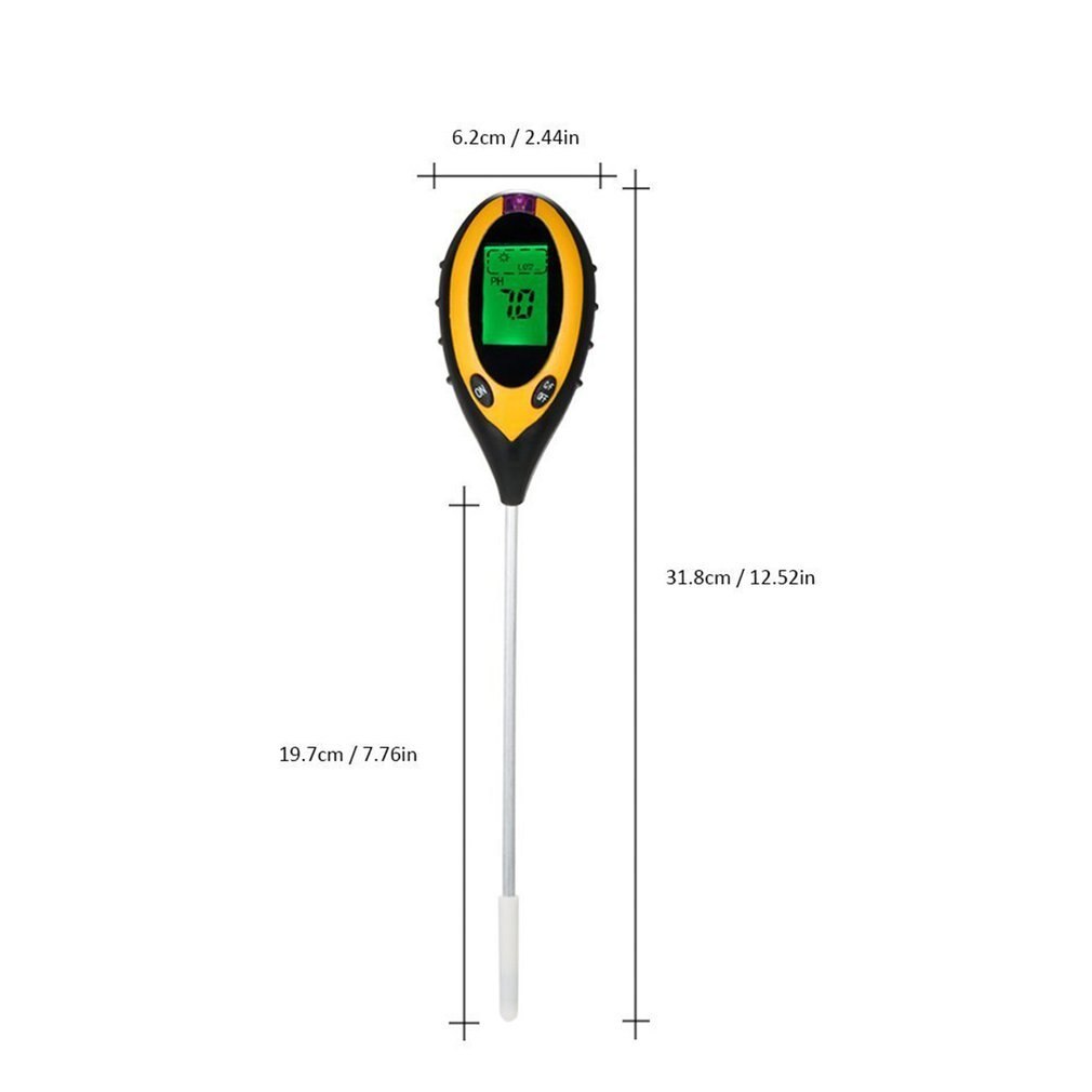 Portable Crops Measure Earth PH Four In One Soil Tester Temperature Soil Measuring Instrument