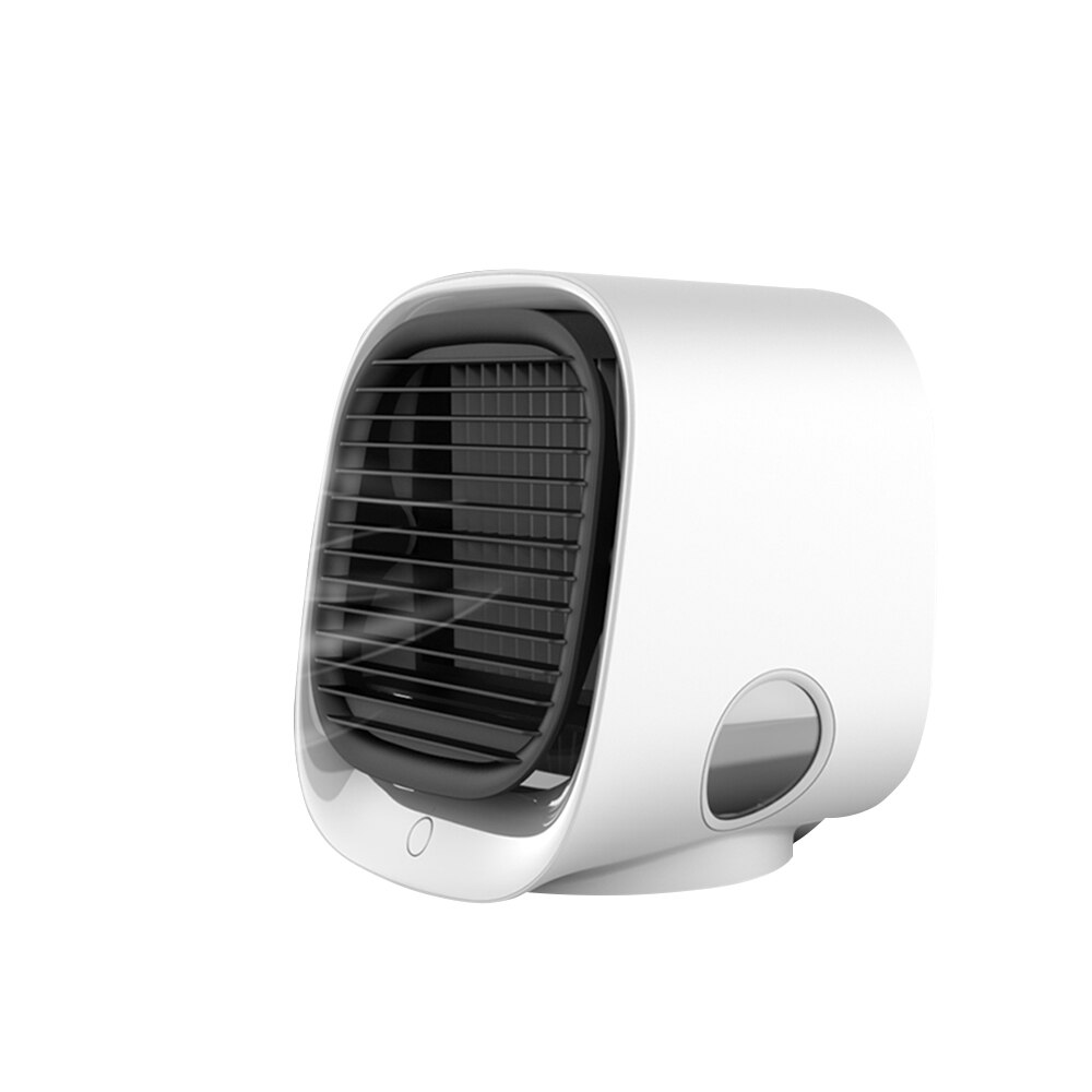 Mini Air Conditioner Personal Space Air Cooler Portable Quick Air Conditioner Fan Home Office Bedroom Air Cooler: white