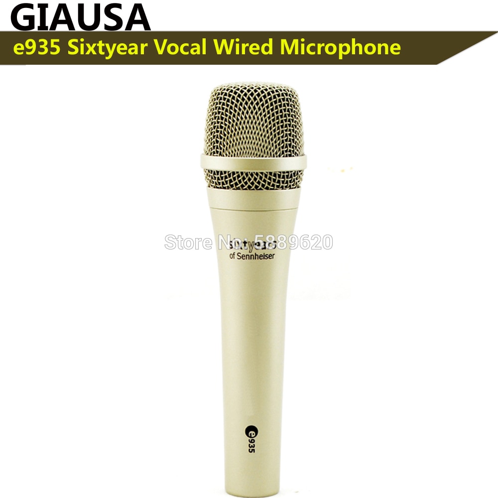 , E935 Sixtyear Chrome Kleur Bedrade Dynamische Cardioid Professionele Vocal Sennheisertype Microfoon
