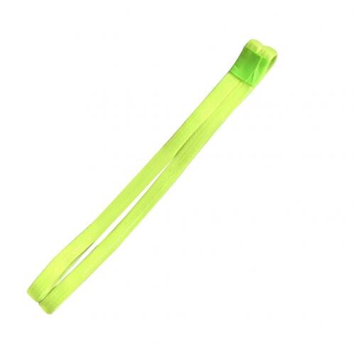 1 pc doce cor das mulheres dos homens yoga faixas de cabelo esportes bandana meninas esporte anti-deslizamento elástico borracha sweatband futebol corrida: Fluorescent Yellow