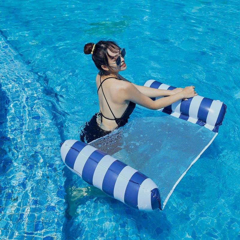 Water Hangmat Float Opblaasbare Strandstoelen Zwembad Speelgoed Opblazen Drijvende Zwembad Bed Zwemmen Matras Drijvende Hangmat