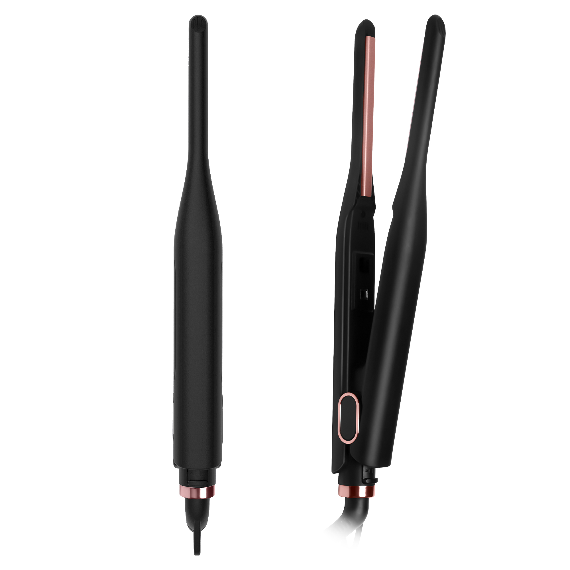 Kleines Glätteisen für kurzes Haar, Bleistift-Glätteisen, Mini-Haarglätter, kleines Haarglätteisen, Keramik-Bartglätter
