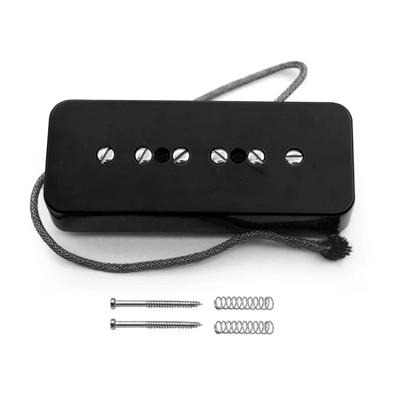 Vintage alnico 2 p90 soapbar gitarpickup, alnico ii pickup for 6- strengs elektrisk gitar, gitartilbehør: Gul