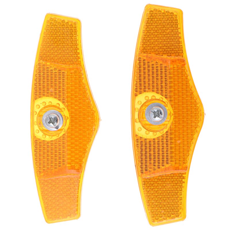 2 Stuks Geel Mountainbike Spaken Reflecterende Strips Fiets Reflectoren Fiets Waarschuwing Verlichting Wiel Lichten Spoke Lights