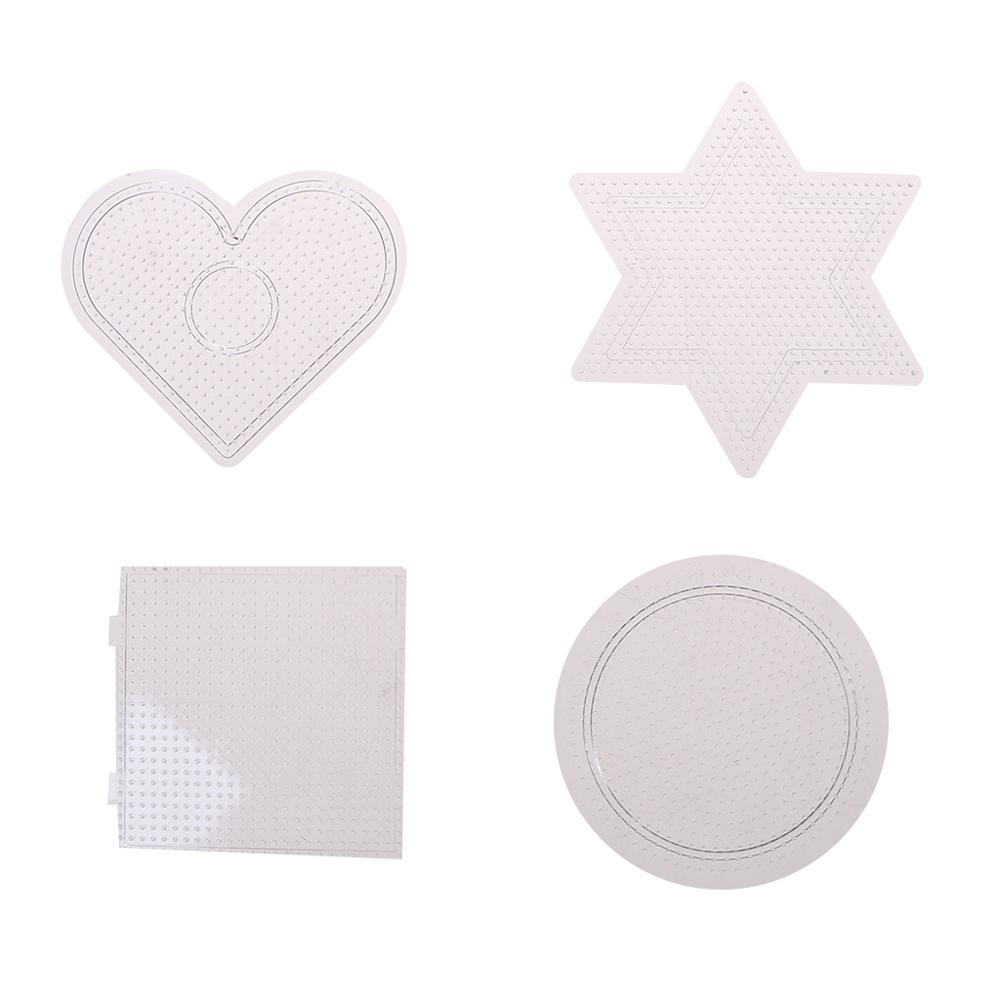 4Pcs Diy Transparent Shape Puzzle Template For 2.6mm Hama Beads Perler Beads