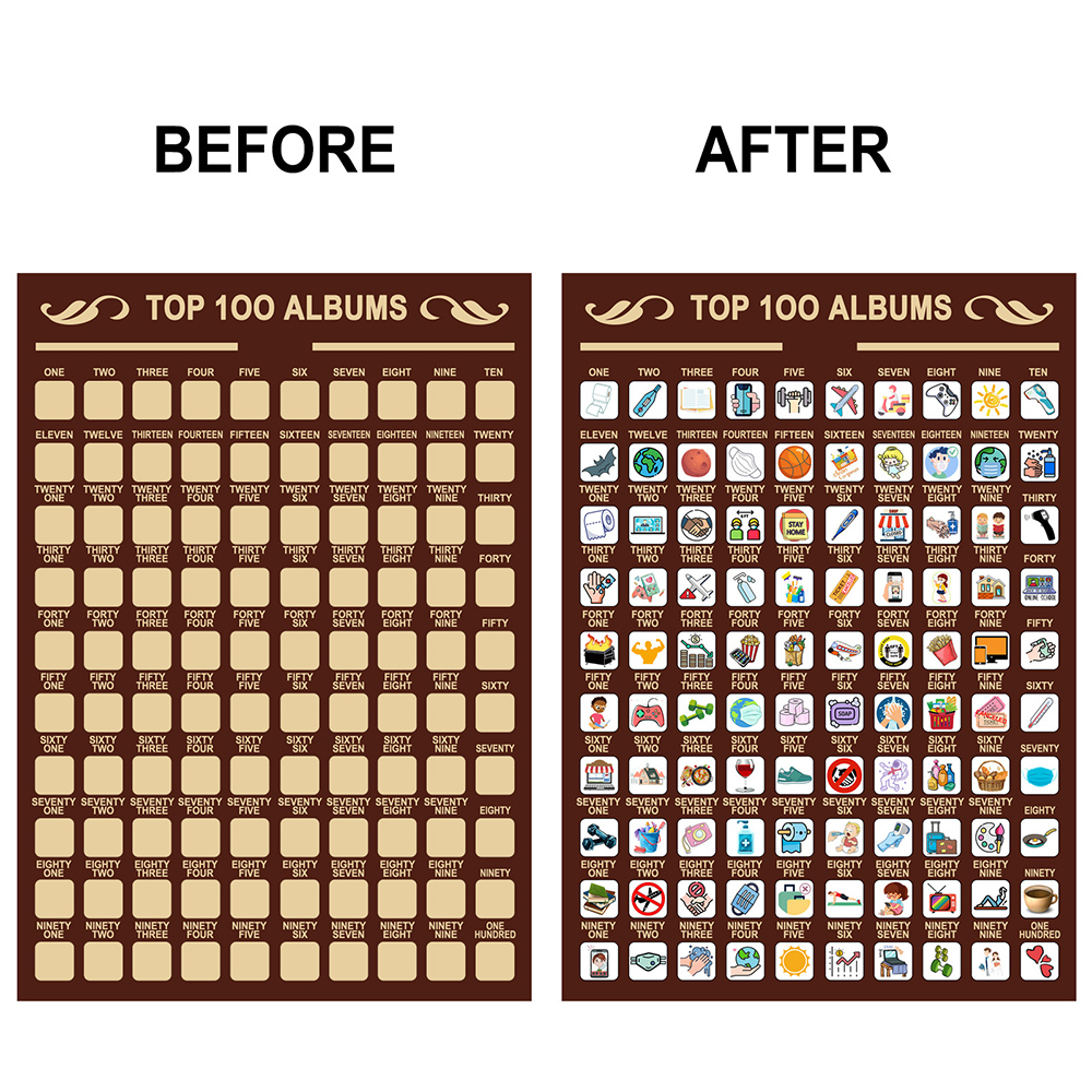 Las mejores 100 cosas que hay que hacer, lista de citas, rascador, póster, recuerdo de aniversario único para parejas, de cumpleaños UD88