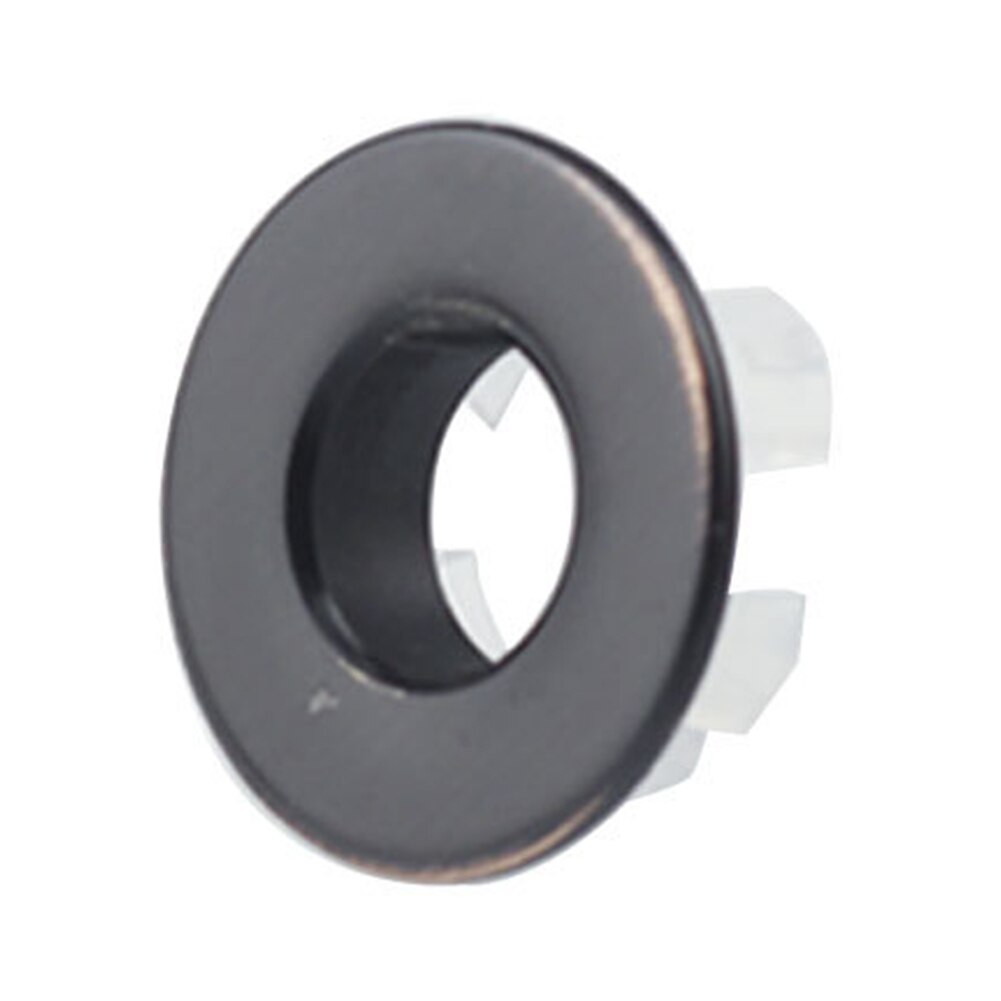 Easy Install Bathroom Basin Kitchen Insert Replacement Parts Ceramic Pots Sink Overflow Cover Six Foot Ring Smooth Faucet Round: Black
