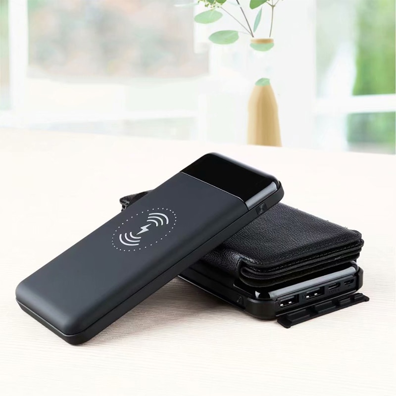 Wireless Solar Accumulatori E Caricabatterie Di Riserva Dual USB Batteria ESTERNA Impermeabile Batteria Ai Polimeri di Caricatore Solare Della Lampada Della Luce Esterna Powerbank