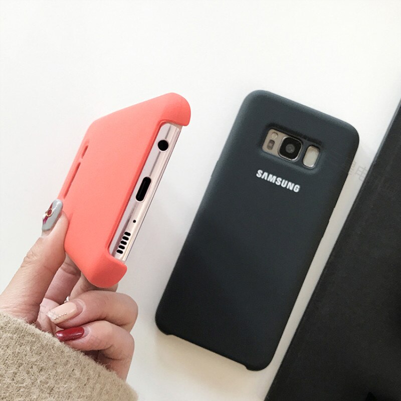 Samsung Galaxy S8/S8 Plus S8 + Seidige Silikon Abdeckung Soft-Touch-Oberfläche Zurück Schutzhülle Für Samsung s8/S8plus