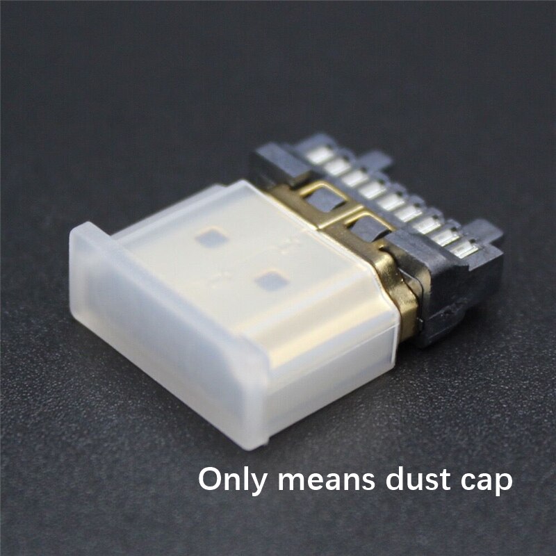 100Pc Stofkap Voor Hdmi Plug Tv Hd Kabel Interface Transparante Beschermende Cap Hdmi Male Stofkap Anti Oxidatie