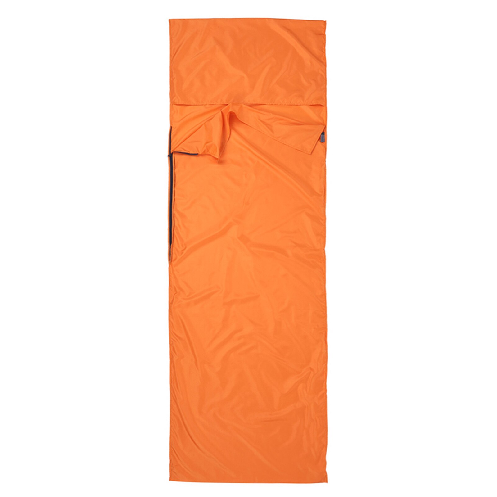 TOMSHOO-saco de dormir para viaje al aire libre, forro de 70x210CM, para acampar, senderismo, saludable, con funda de almohada, portátil, ligero, viaje de negocios: Orange