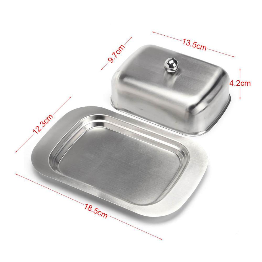 Plateau En Acier Inoxydable Avec Couvercle - 21x13x4.5 Cm - Pour Laboratoire, Salon, Rangement Outils