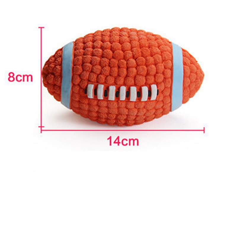Pet Sof Pet Dog Toys Toy Funny Interactive Interactive latex vocal ball Dog Chew Toy For Dog Tooth Clean football Ball