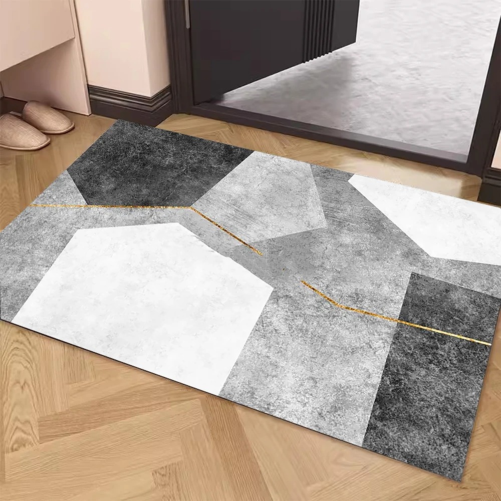Simple Gray Door Mat Decoration Home Living Room Mat: 1 m2 / Yellow