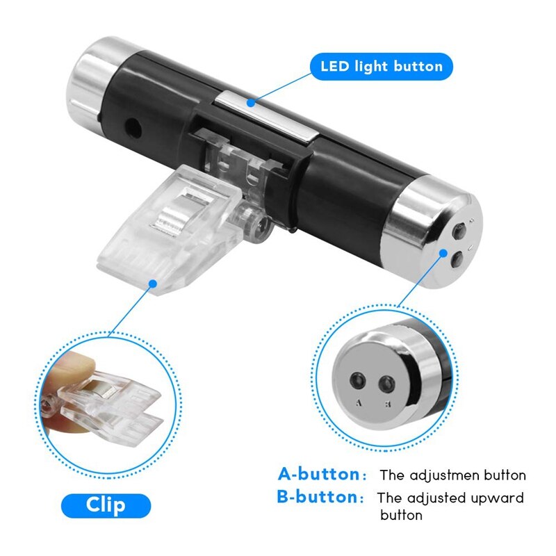 Car Auto LCD Display 2 in 1 Digital Clock Thermometer Time Monitor Electronic Clip-on LED Backlight, Only Celsius